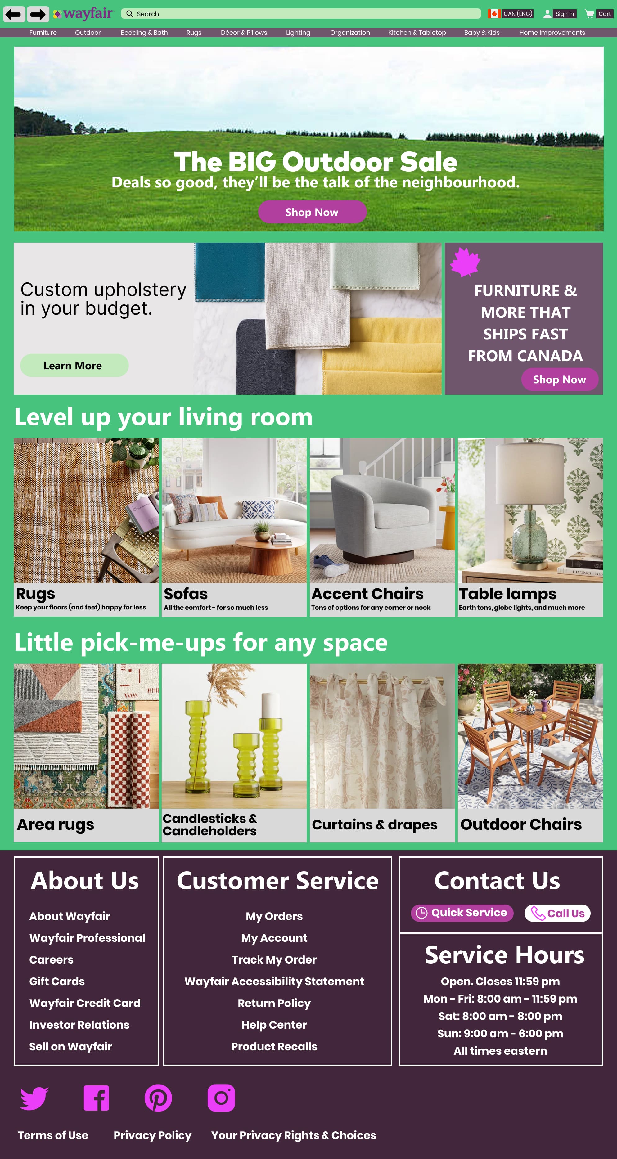 Wayfair Website Redesign